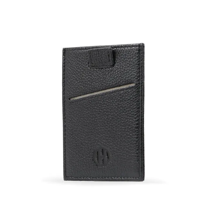 Premium Haxford Black Leather Sleeve Wallet – Elegant, Durable Design for Men