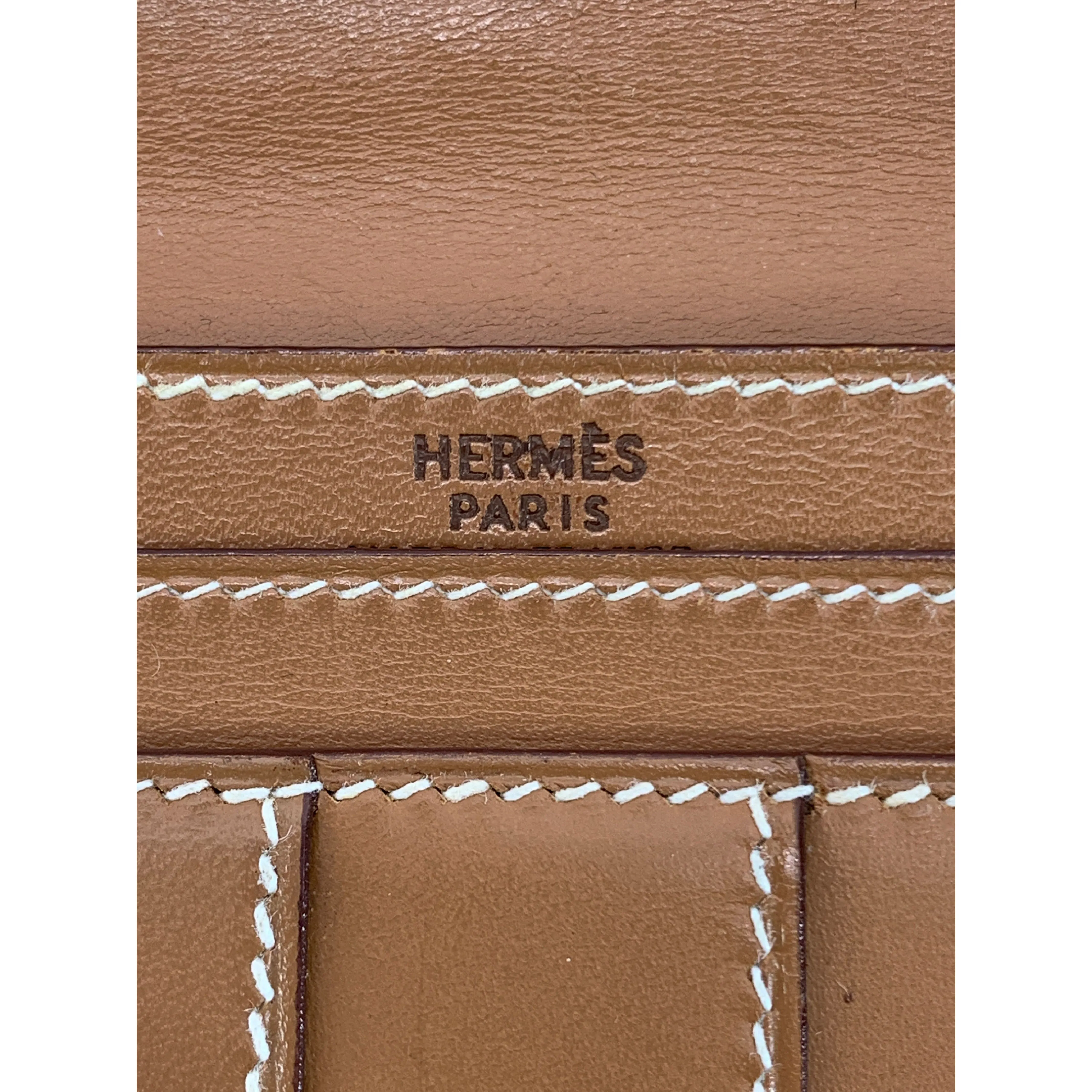 #HERMES/Long Wallet/BEG/Leather