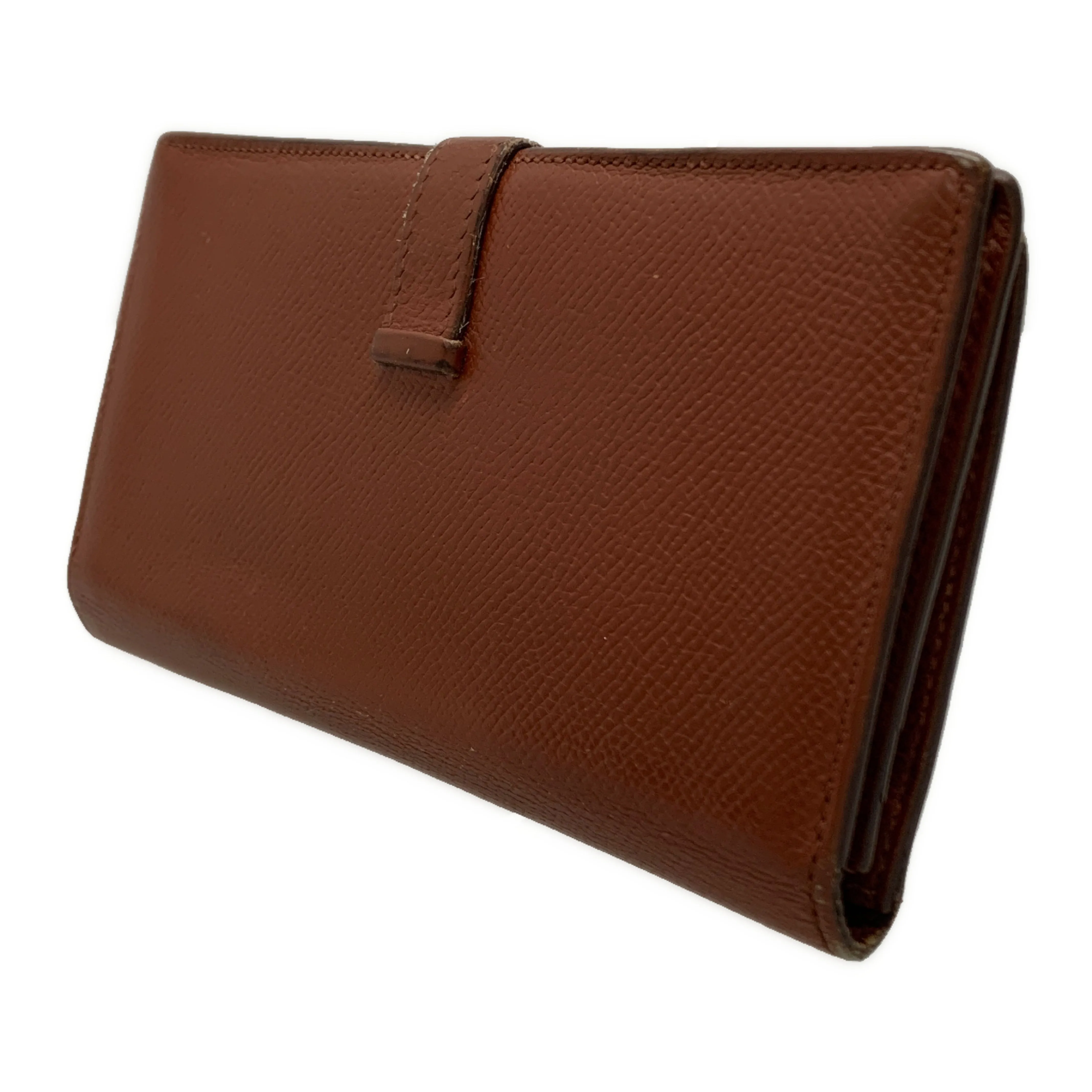 #HERMES/Long Wallet/BRW/Leather/Plain