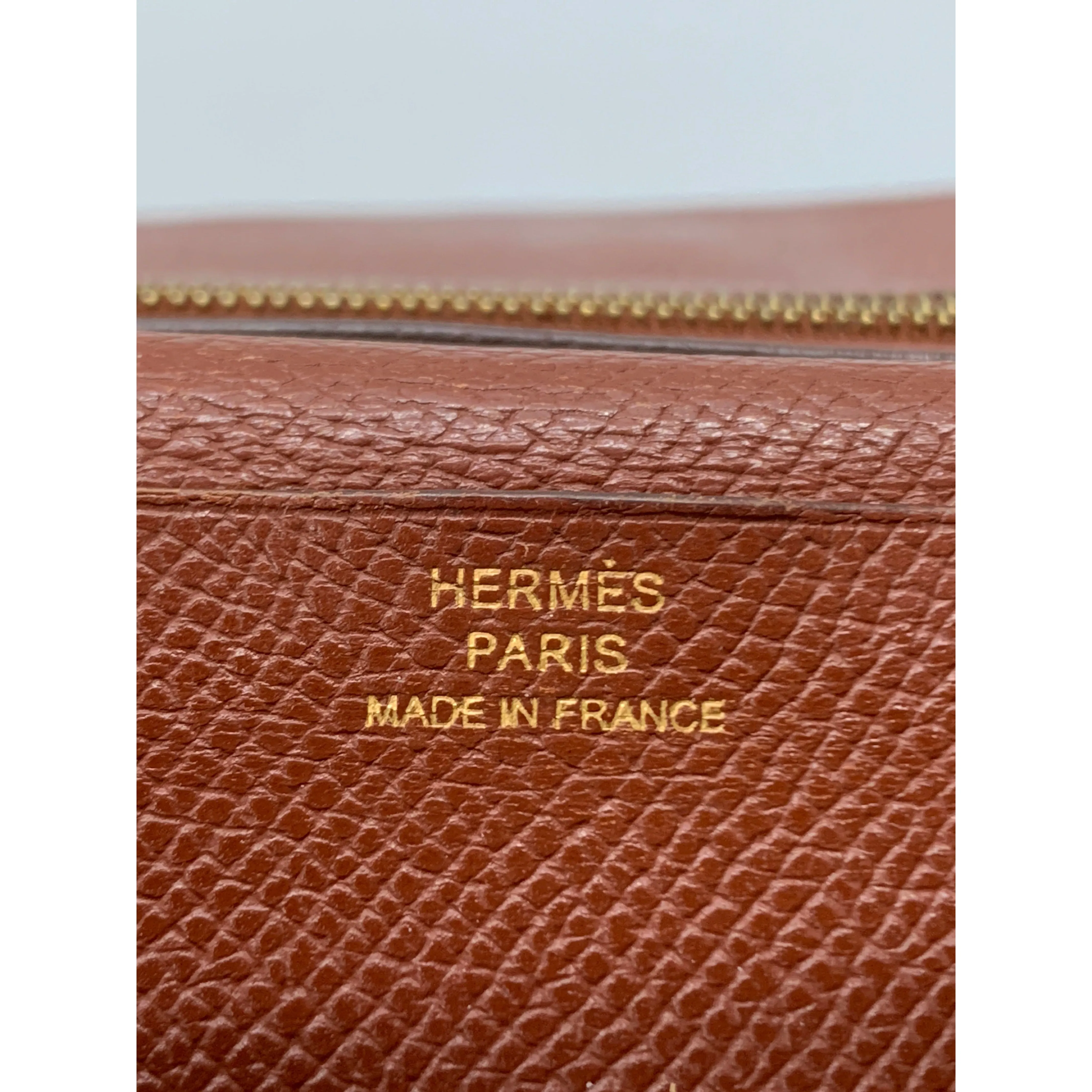 #HERMES/Long Wallet/BRW/Leather/Plain