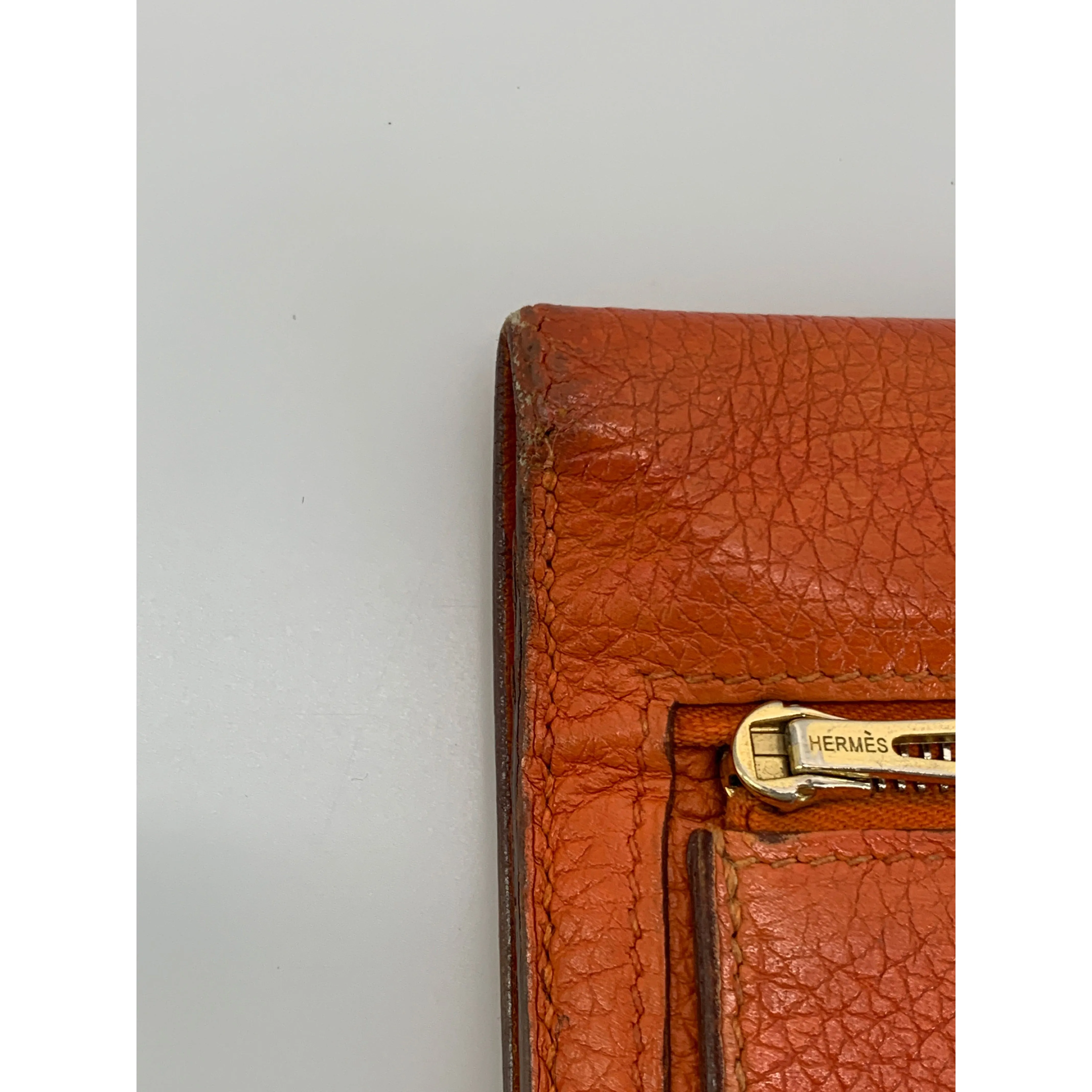 #HERMES/Long Wallet/ORN/Leather