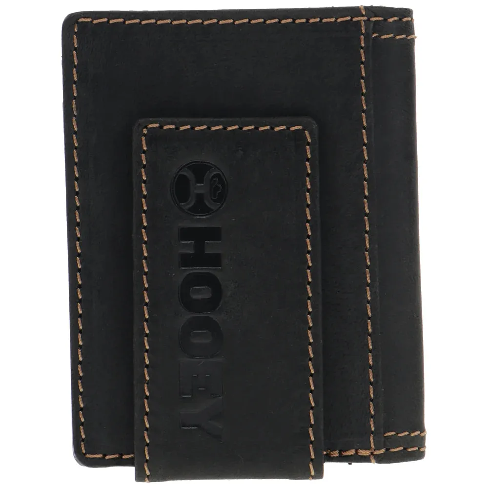 HOOEY HOOEY ORIGINAL  BIFOLD MONEY CLIP BLACK W/LAKOTA PRINT