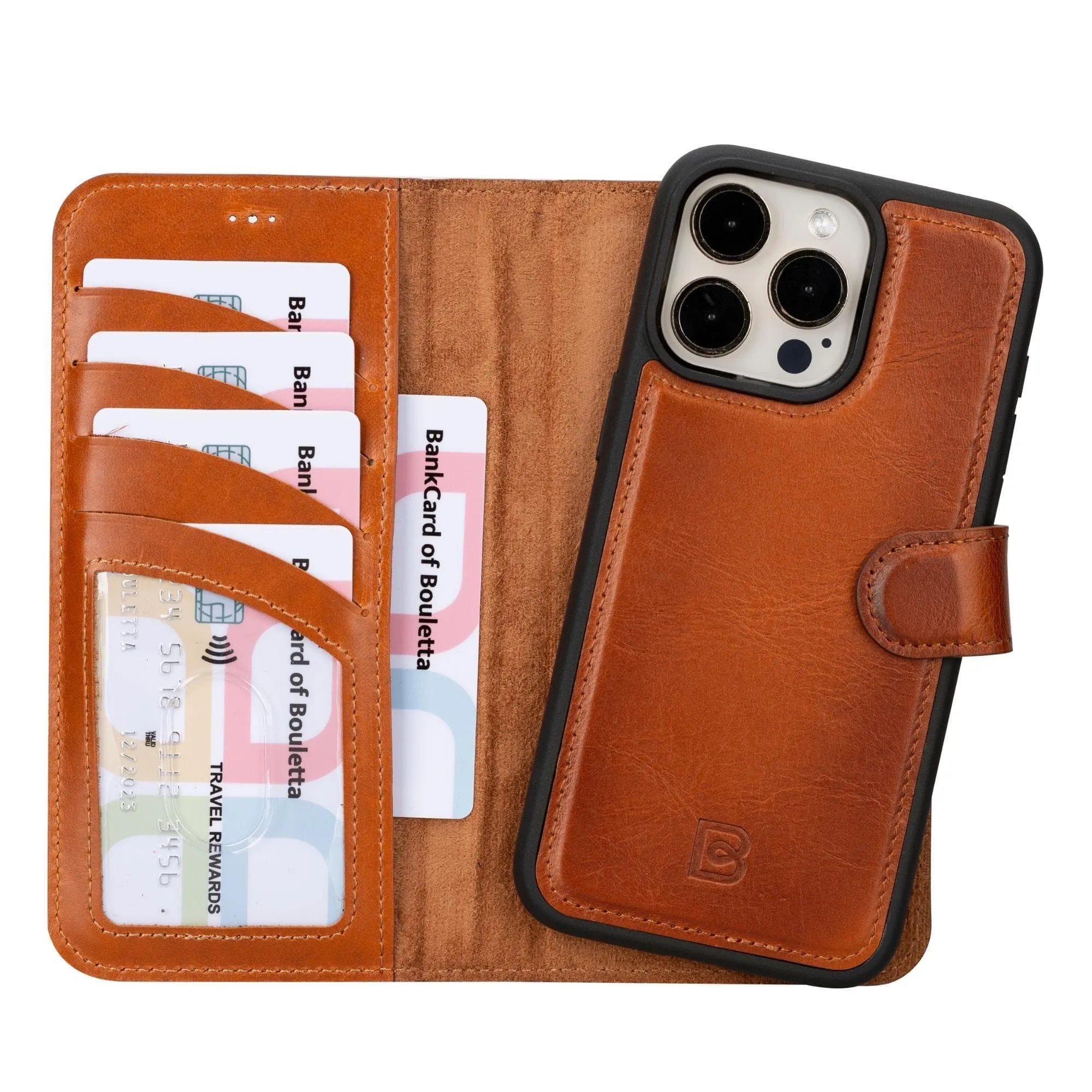 iPhone 15 Leather Wallet Cases with MagSafe