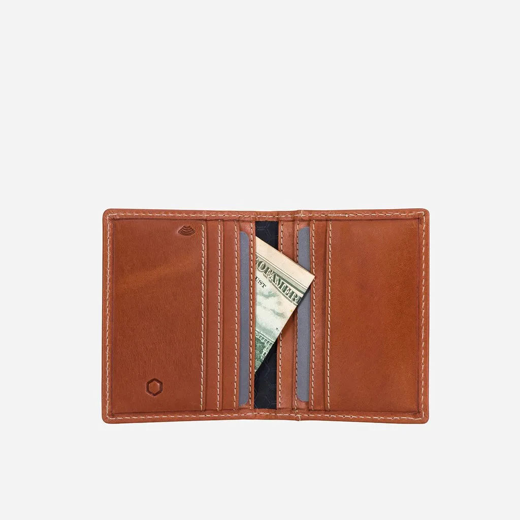 Jekyll & Hide Roma Slim Bifold Card Holder, Tan