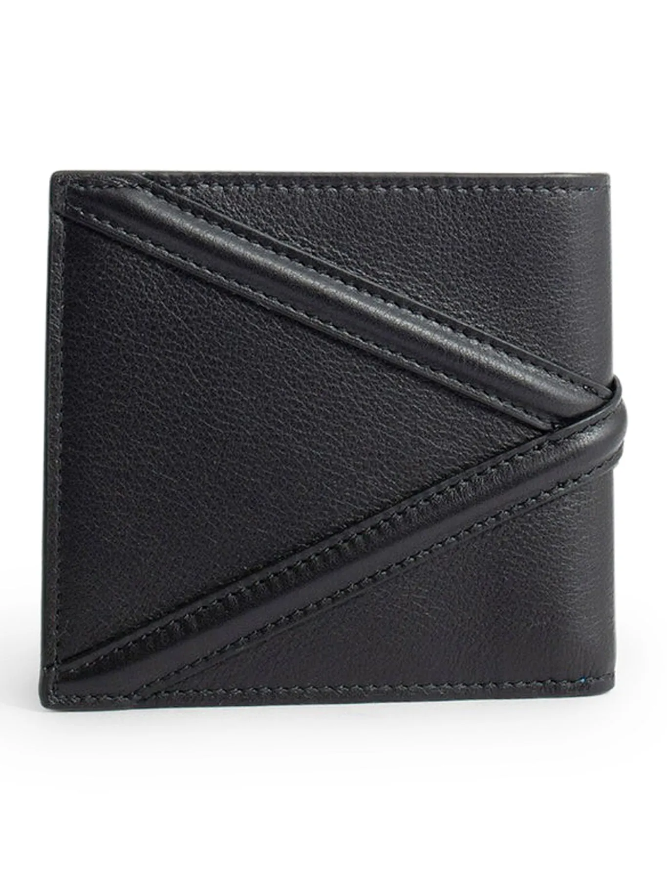 logo-plaque leather wallet