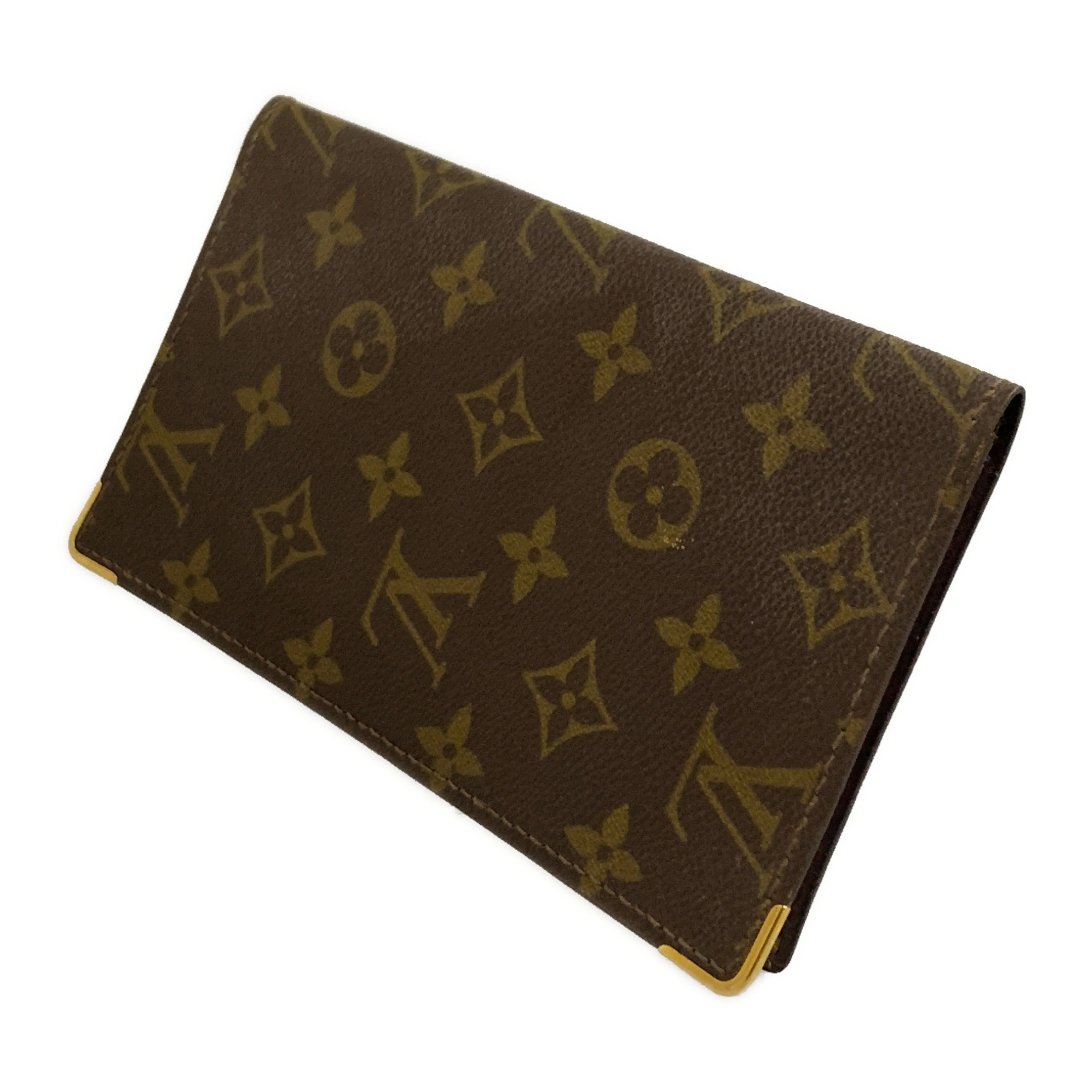 #LOUIS VUITTON/PORTE CHEQUIERDOUBLE_MONOGRAM CANVAS/Long Wallet/BRW/PVC/Monogram/M62223