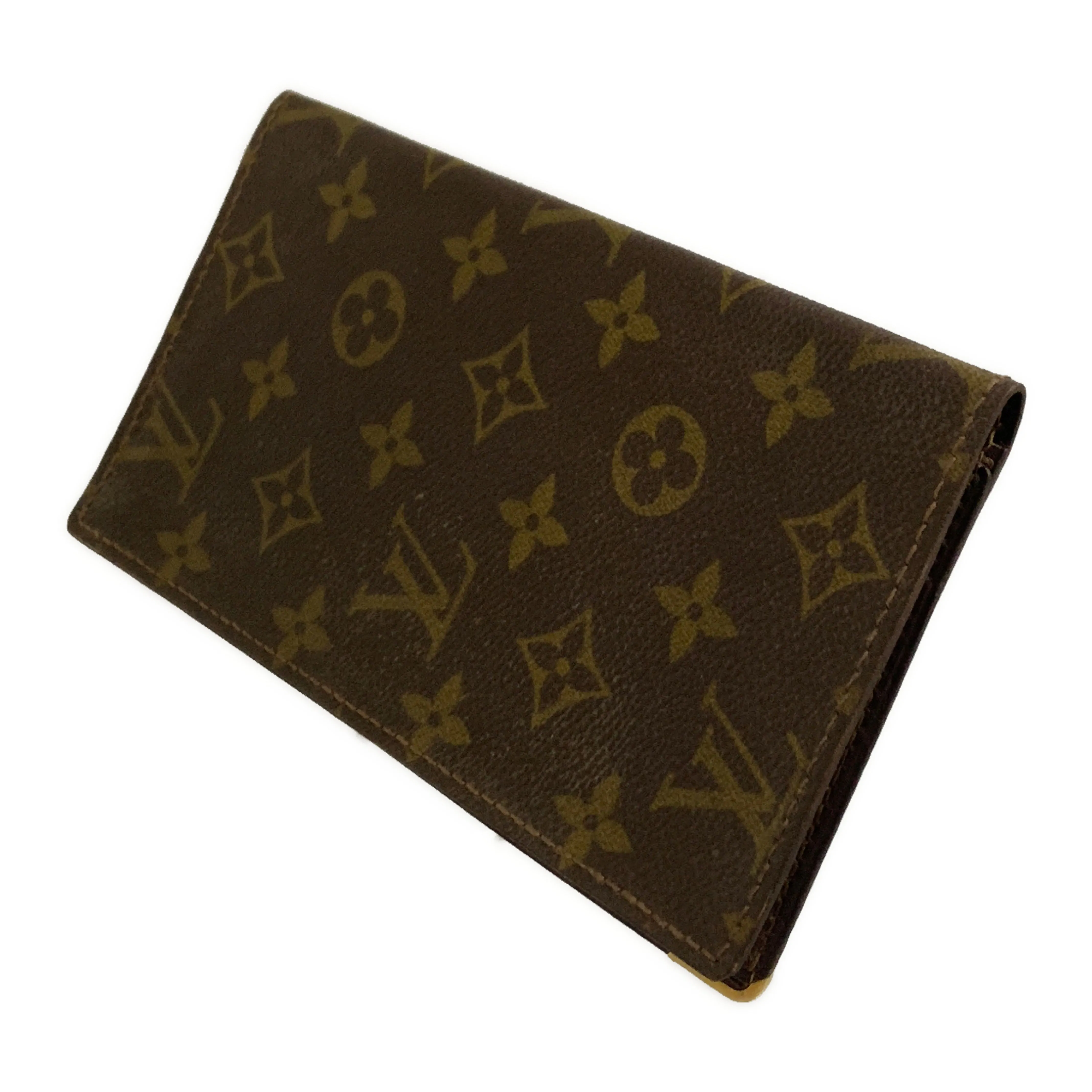 #LOUIS VUITTON/PORTE CHEQUIERDOUBLE_MONOGRAM CANVAS/Long Wallet/BRW/PVC/Monogram/M62223