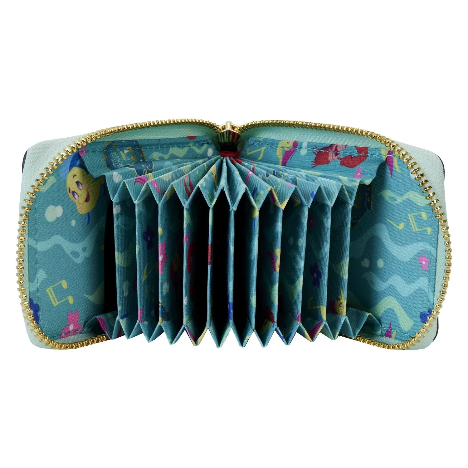 Loungefly Disney The Little Mermaid 35th Anniversary Life is the Bubbles Accordion Wallet