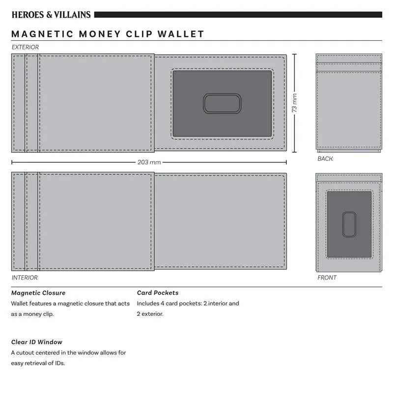 Mandalore Magnetic Money Clip Wallet