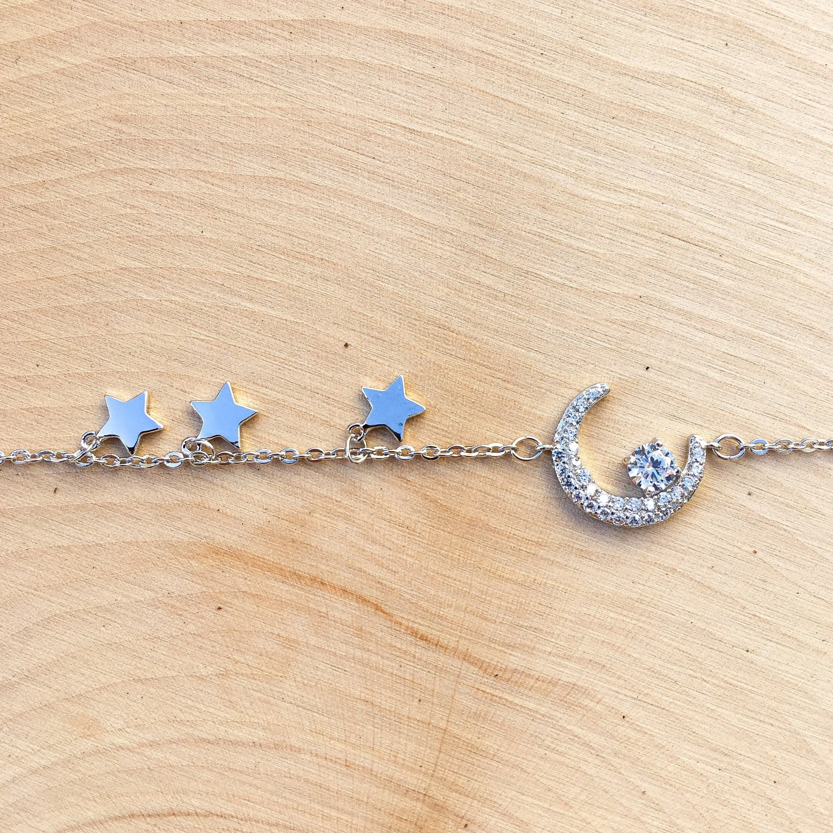 Moon and Stars Charm Bracelet