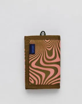 NYLON WALLET - TRIPPY SWIRL SALMON