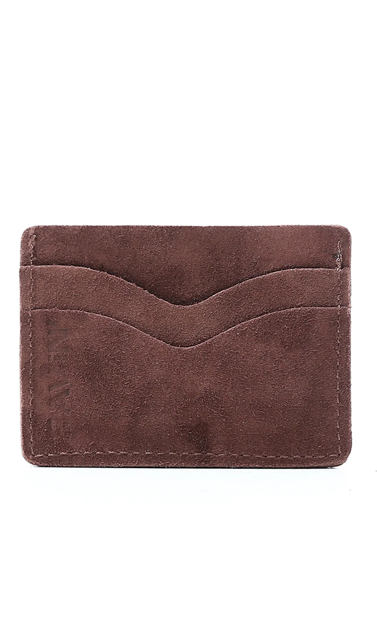 O174853 Multi-Slots Suede Cards Holder - Dark Brown