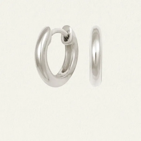 Omega Small Hoops - Silver