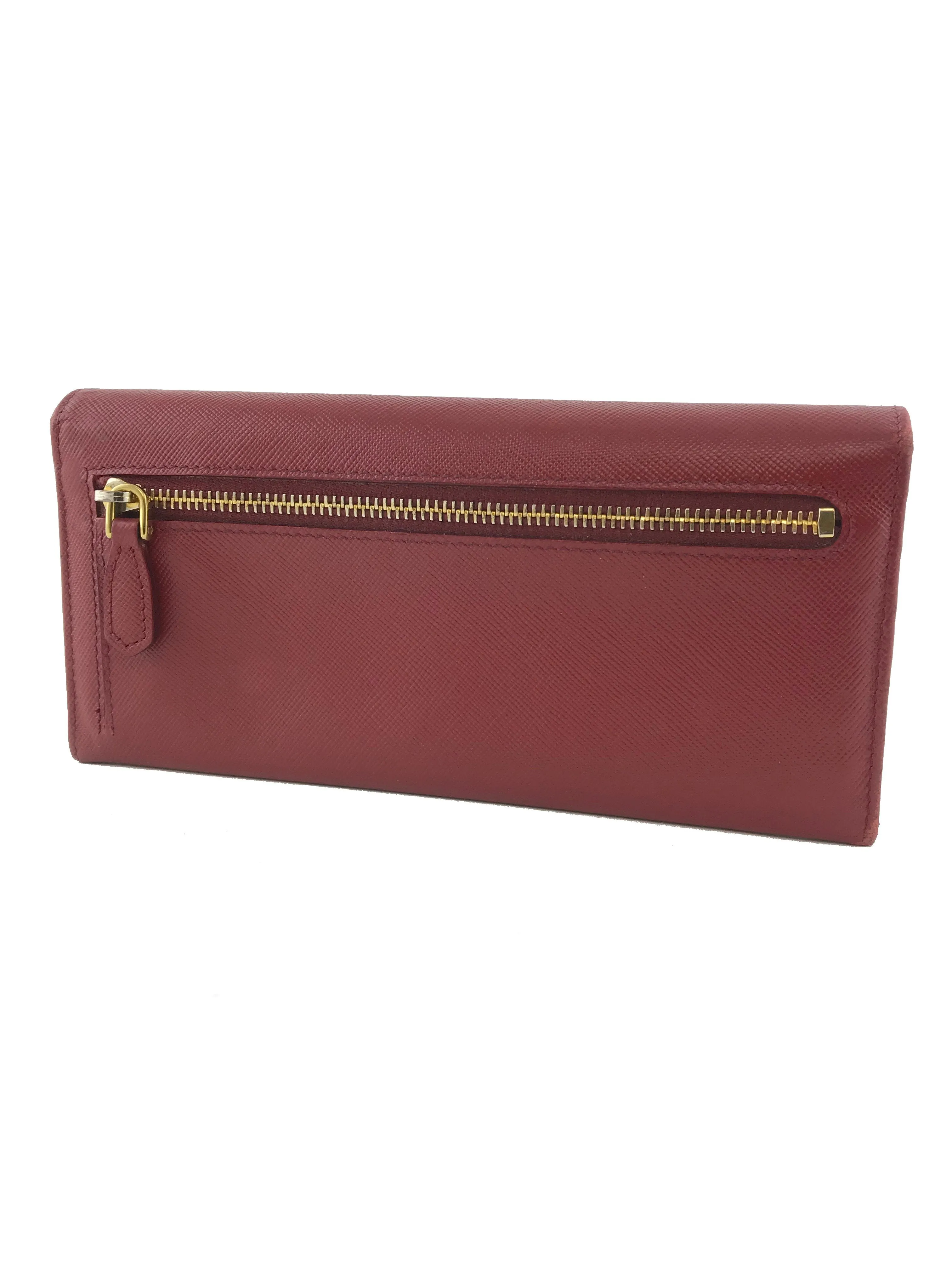 Prada Saffiano Leather Long Wallet