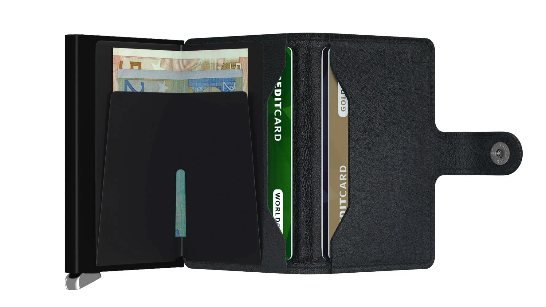 Premium Mini Wallet Emboss Lines