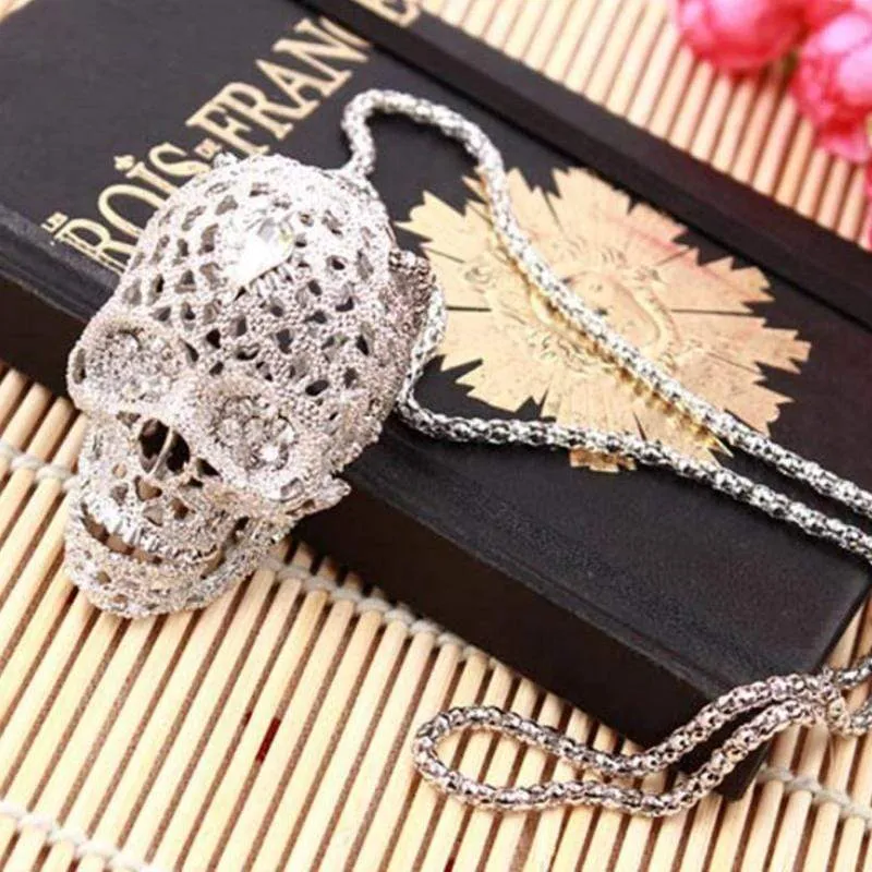 Prisoner in Your Skull White Crystal Necklace