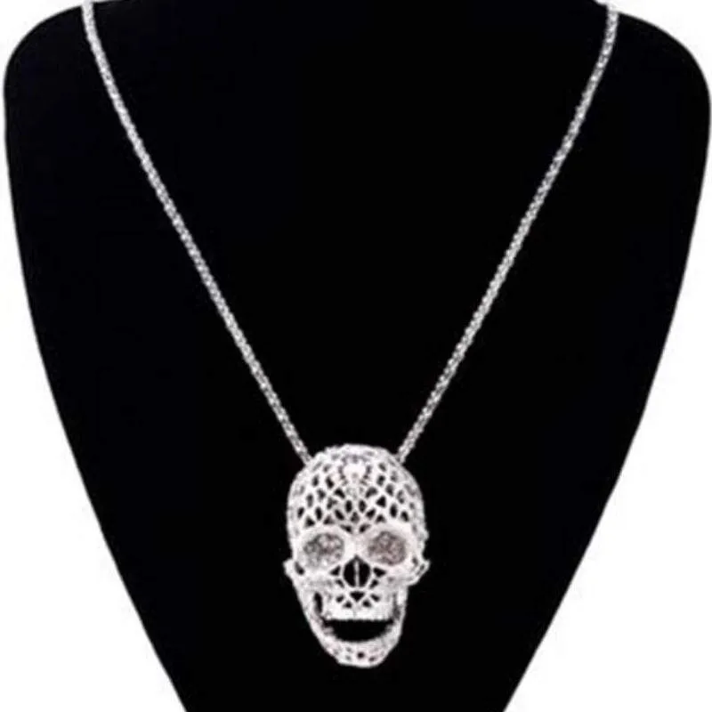 Prisoner in Your Skull White Crystal Necklace