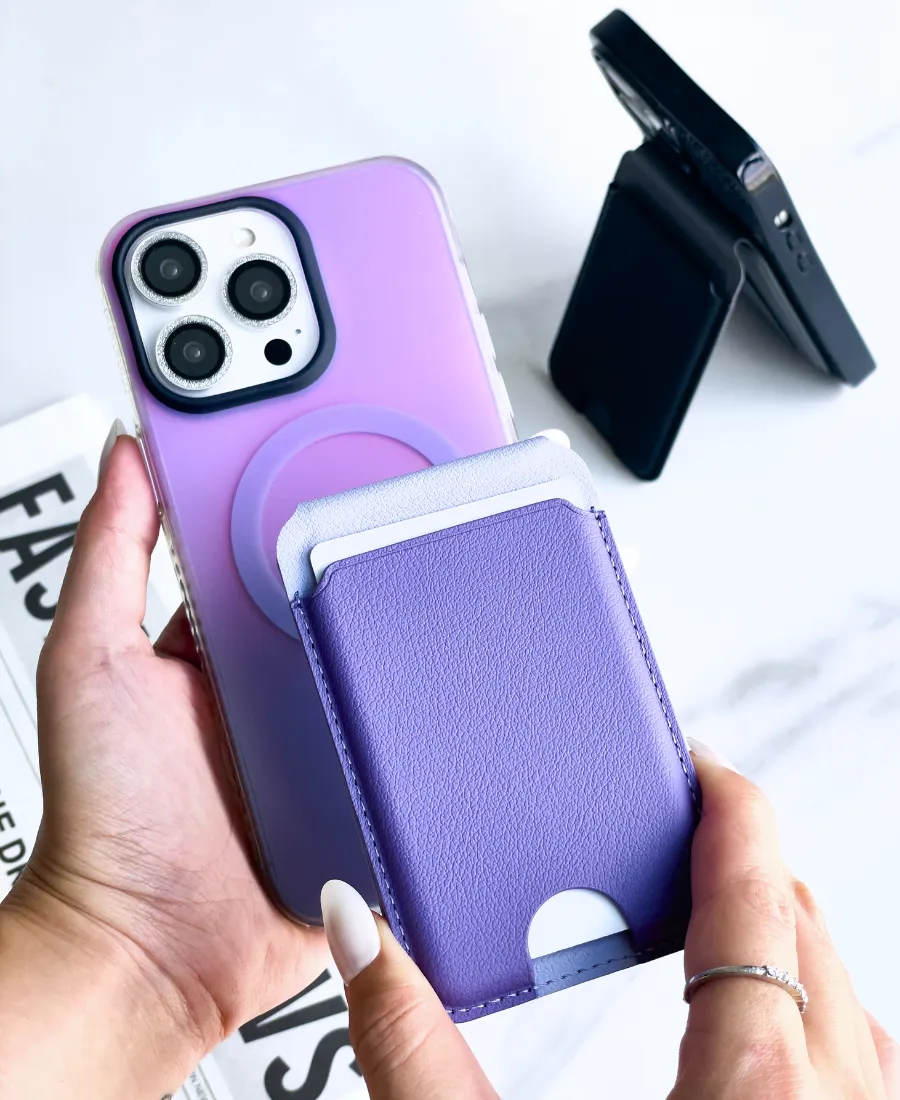 Purple MagSafe Wallet Stand