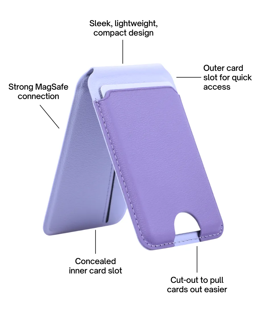 Purple MagSafe Wallet Stand