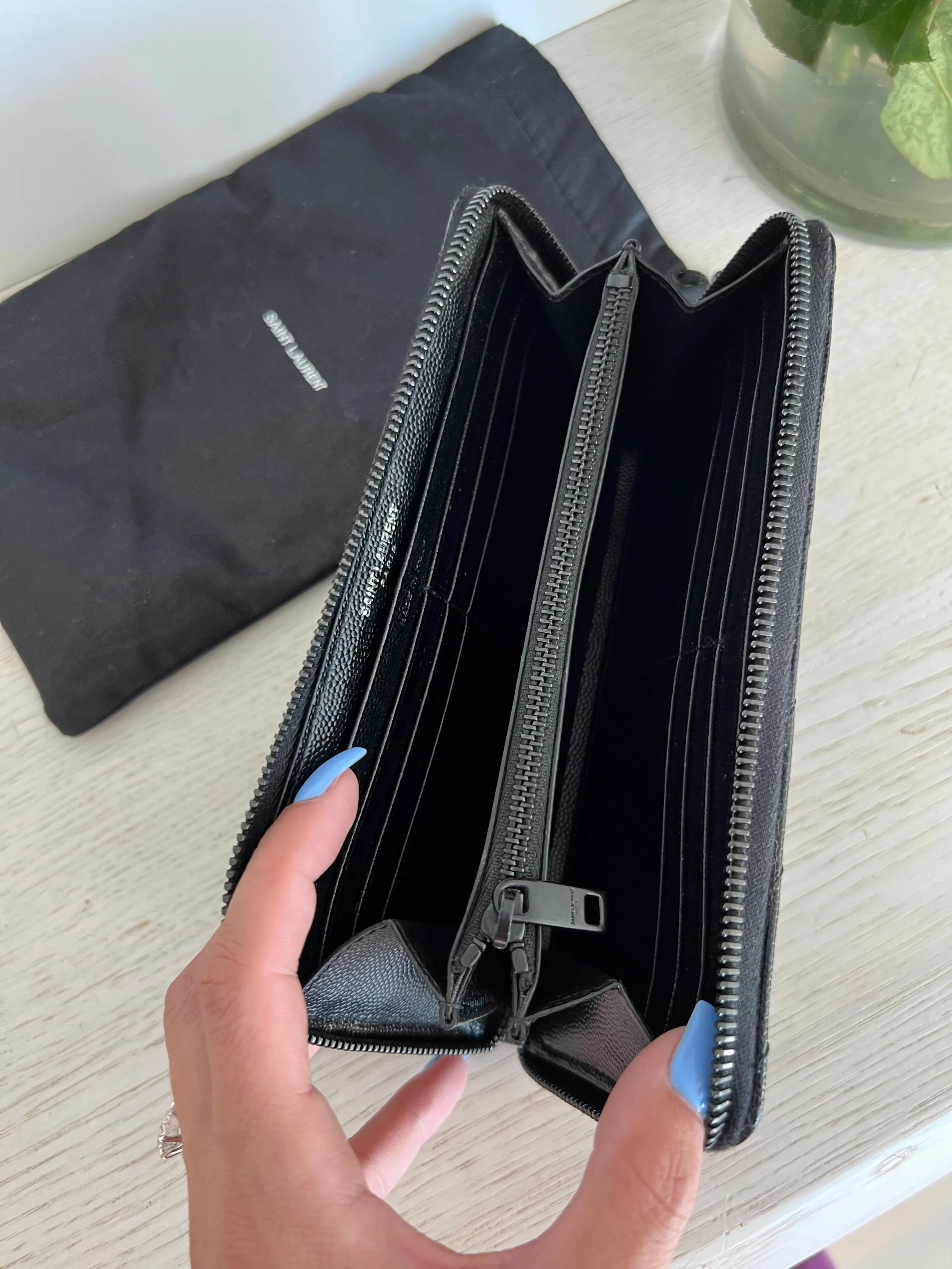 Saint Laurent Cassandre Matelasse Wallet