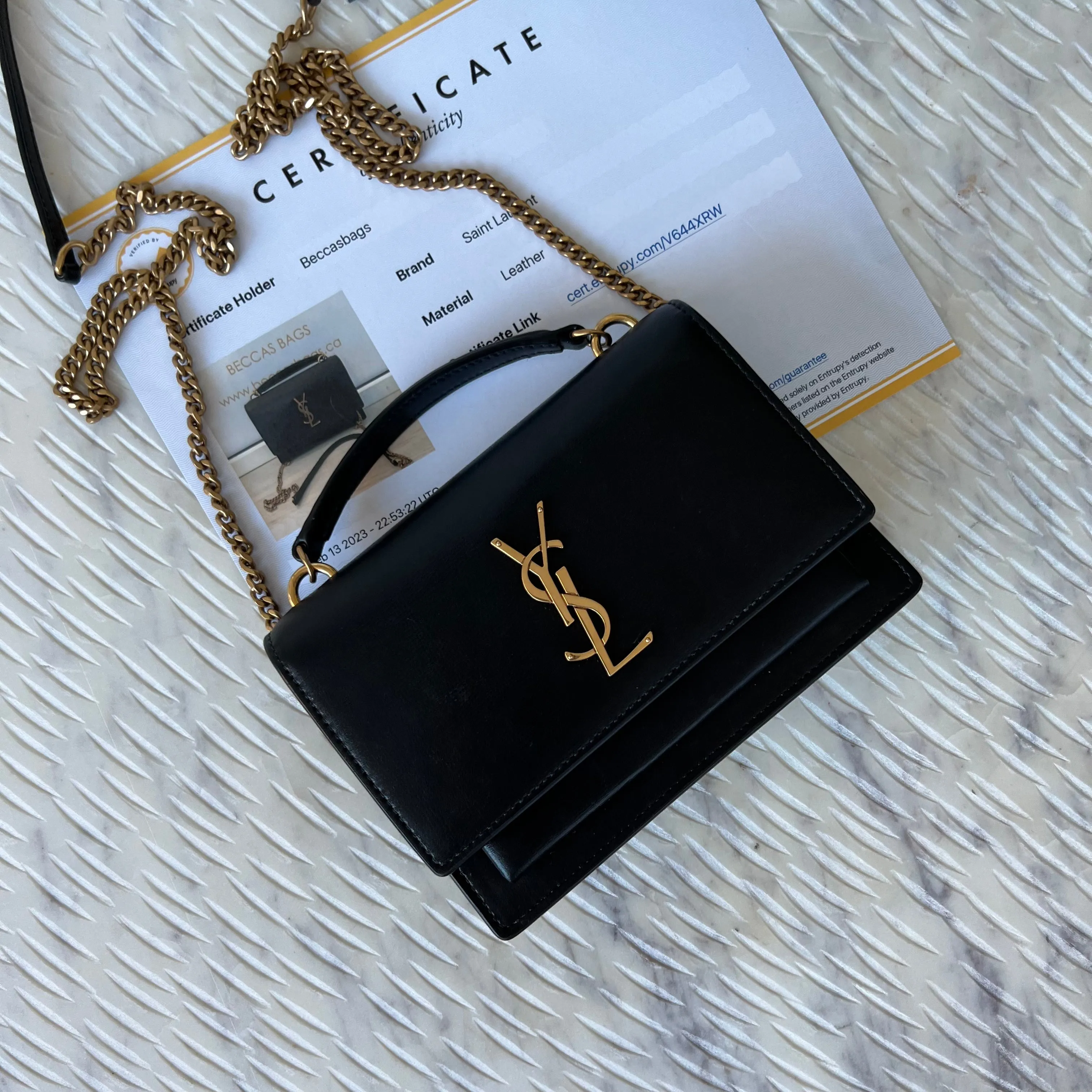 Saint Laurent Sunset Chain Wallet