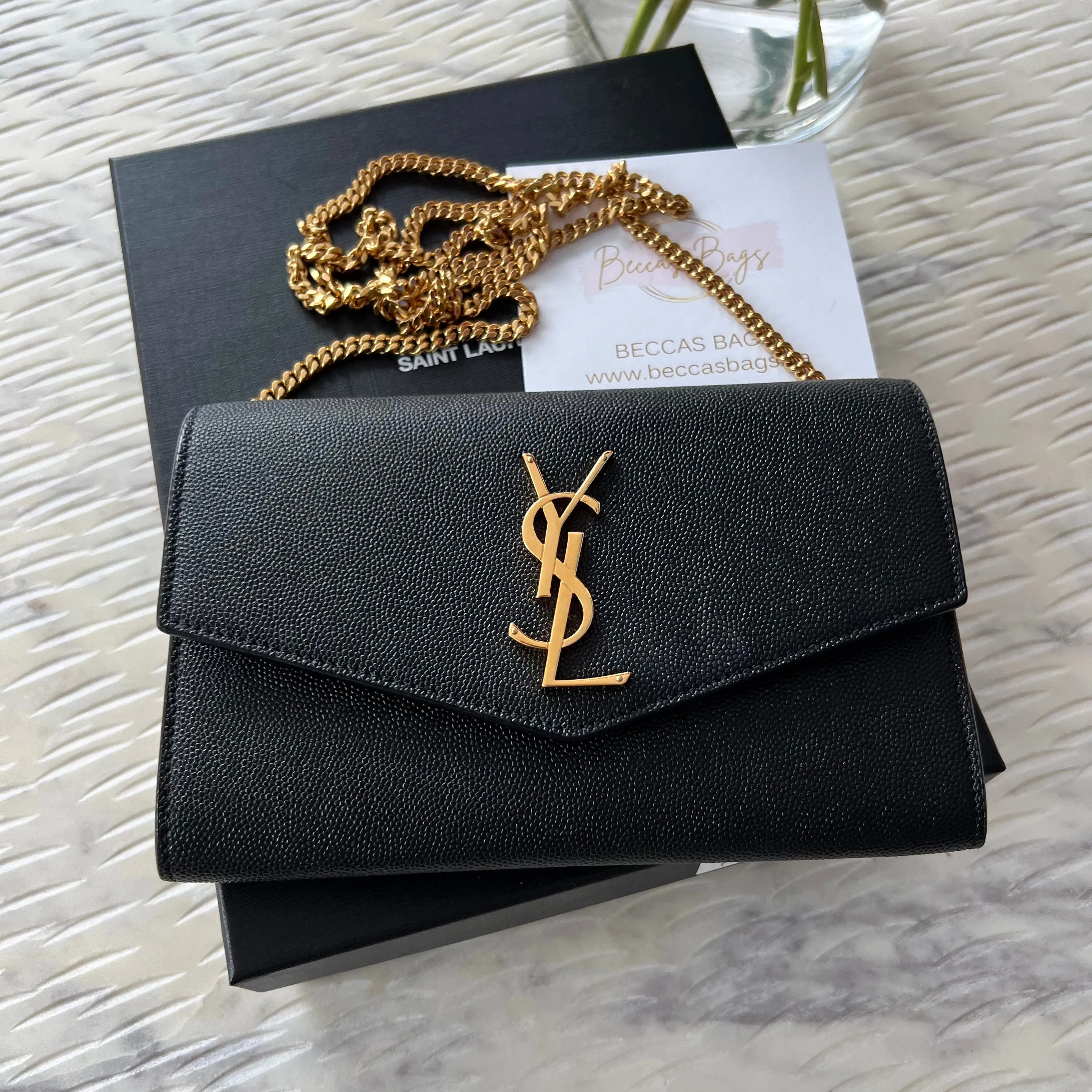 Saint Laurent Uptown Chain Wallet