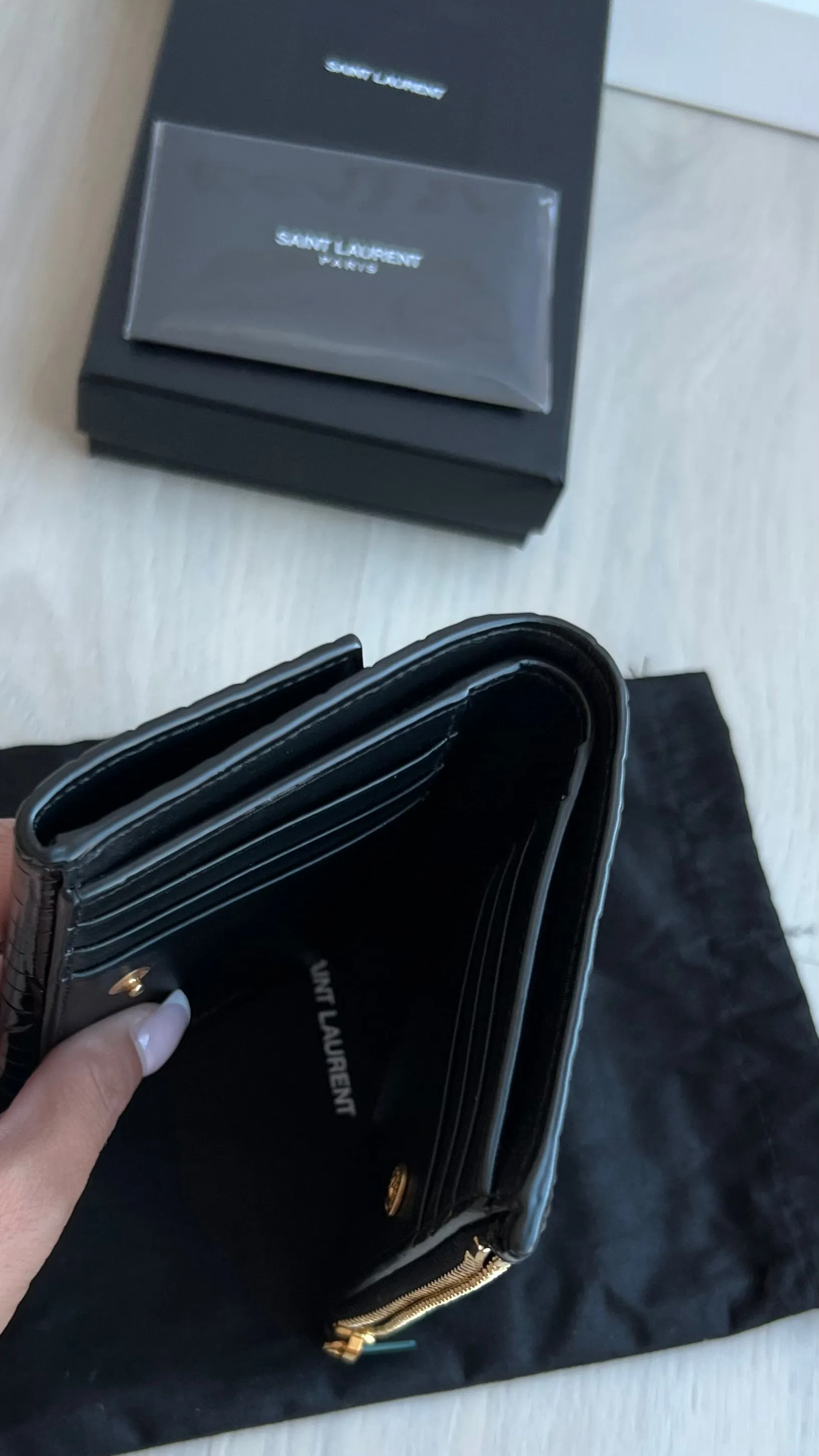 Saint Laurent Uptown Compact Wallet