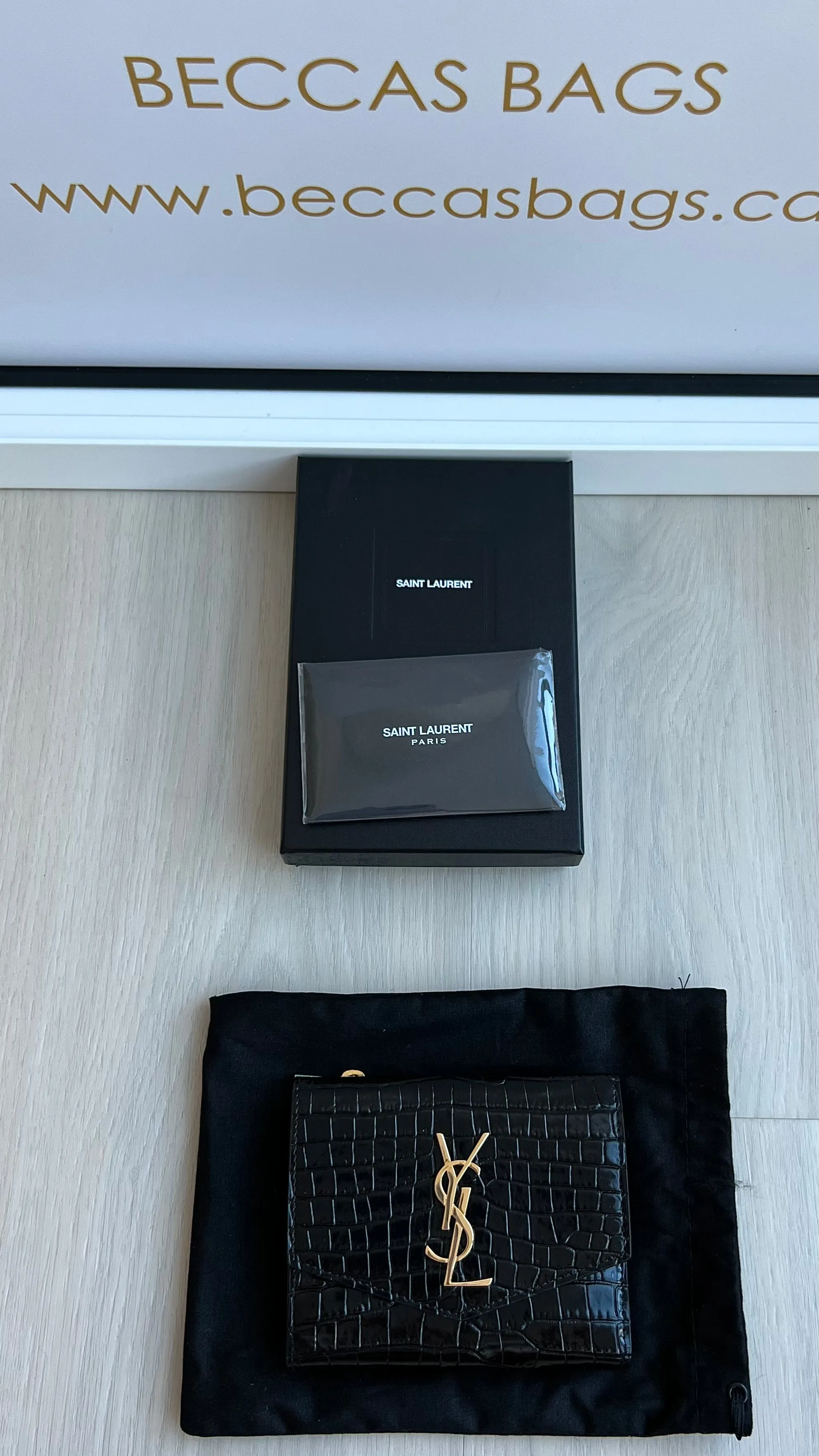 Saint Laurent Uptown Compact Wallet