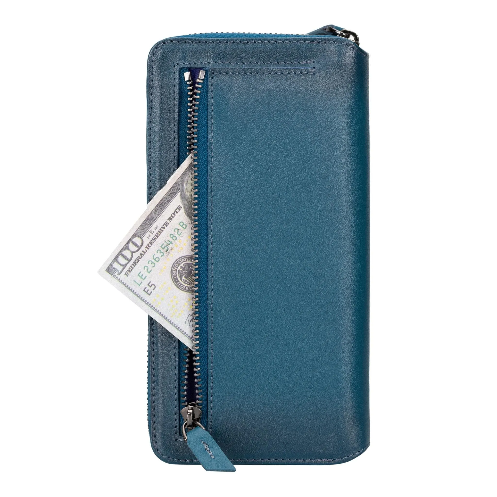 Samsung Galaxy S24 Series Zippered Leather Wallet Cases - PMW