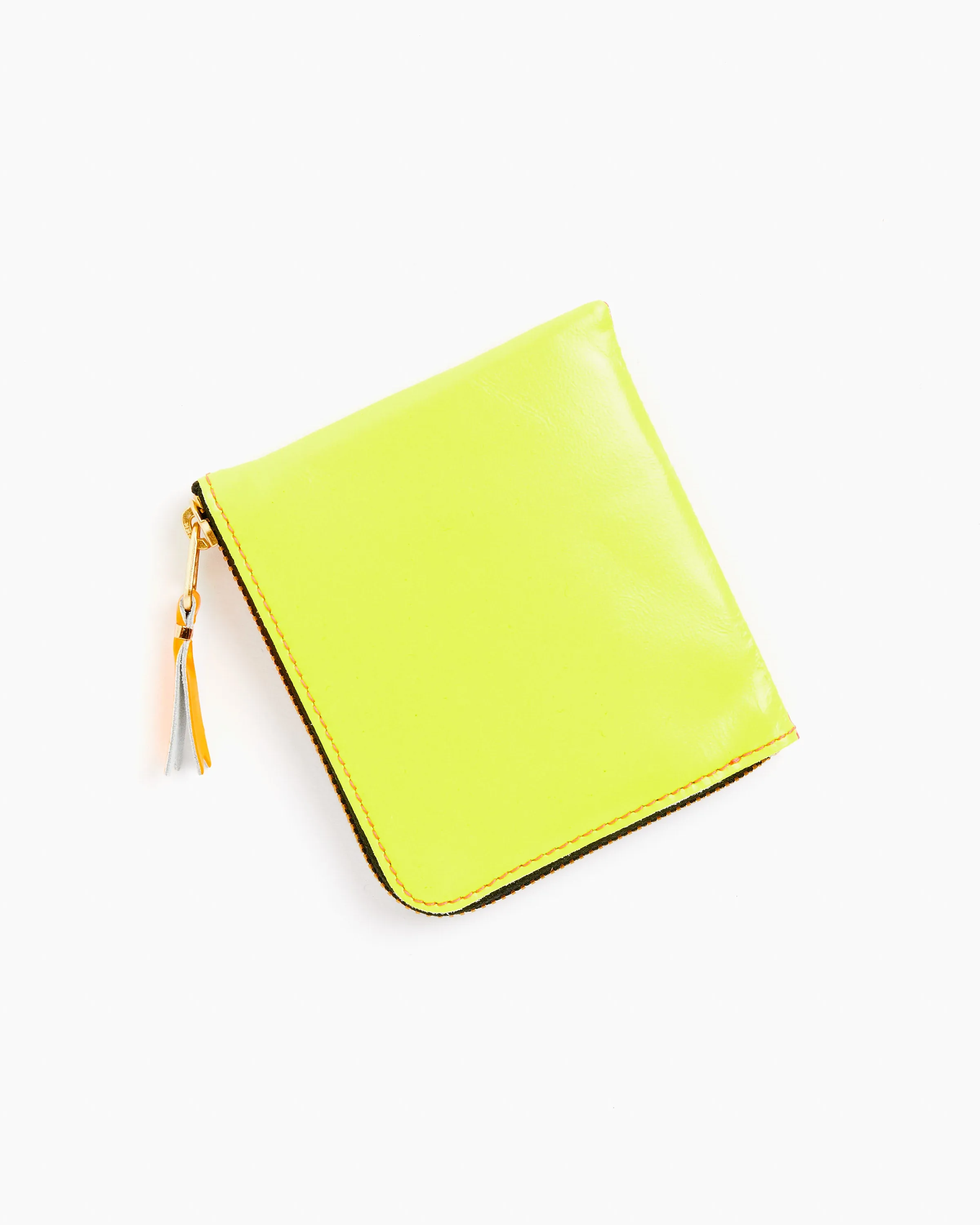 Super Fluo Half Zip Wallet in Pink/Yellow