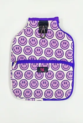 The Happy Purple Neoprene Pickleball Paddle Cover