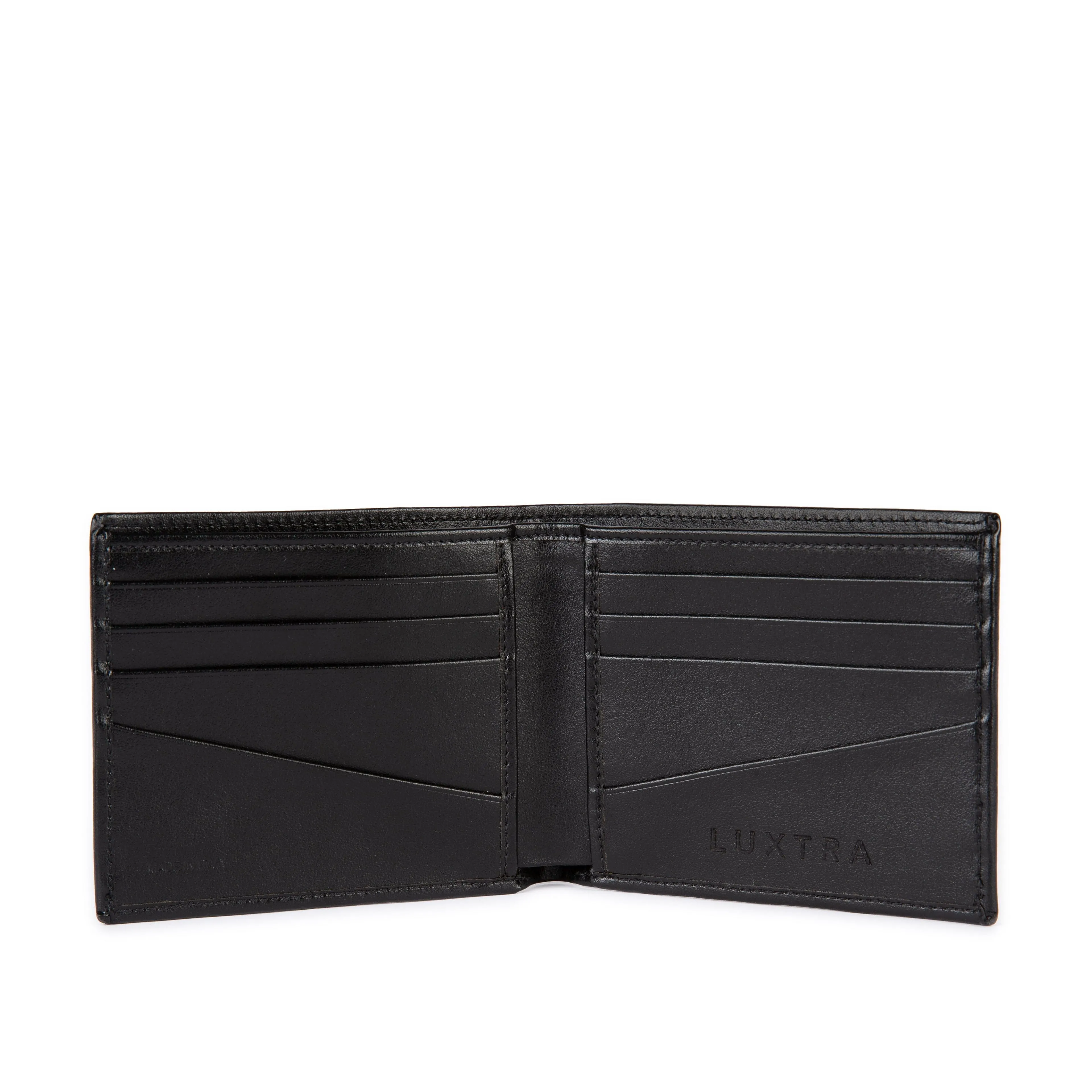 The Taylor Apple Leather Vegan Billfold Wallet | Black