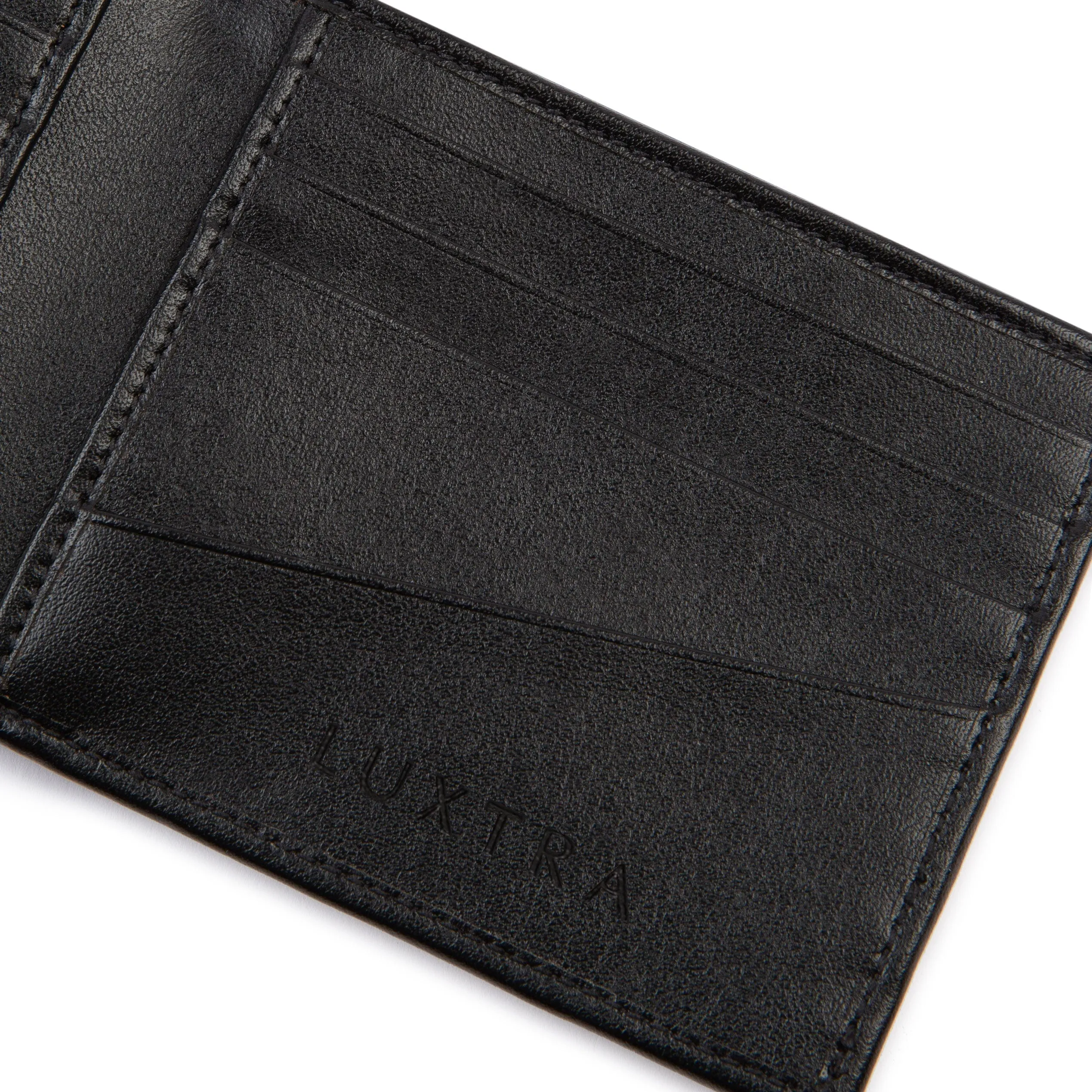 The Taylor Apple Leather Vegan Billfold Wallet | Black