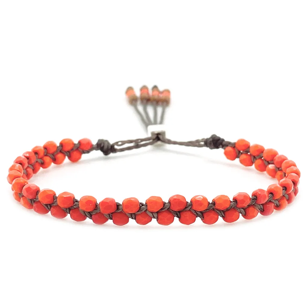 Waterweave Bracelet - Coral