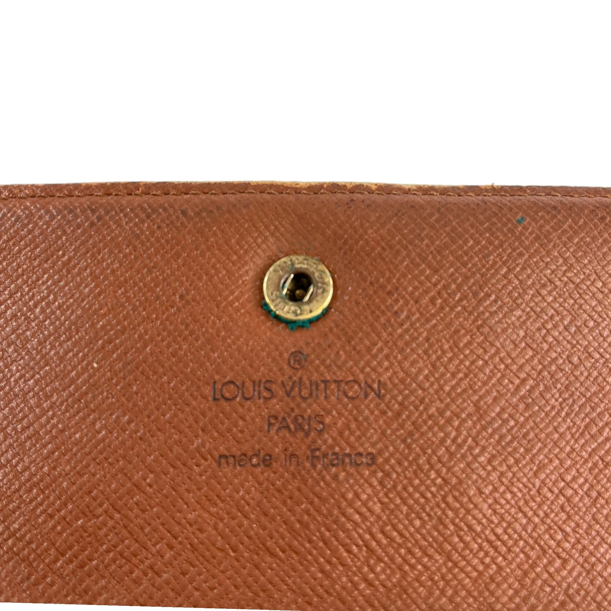 Women's Vintage Monogram Long Wallet Brown