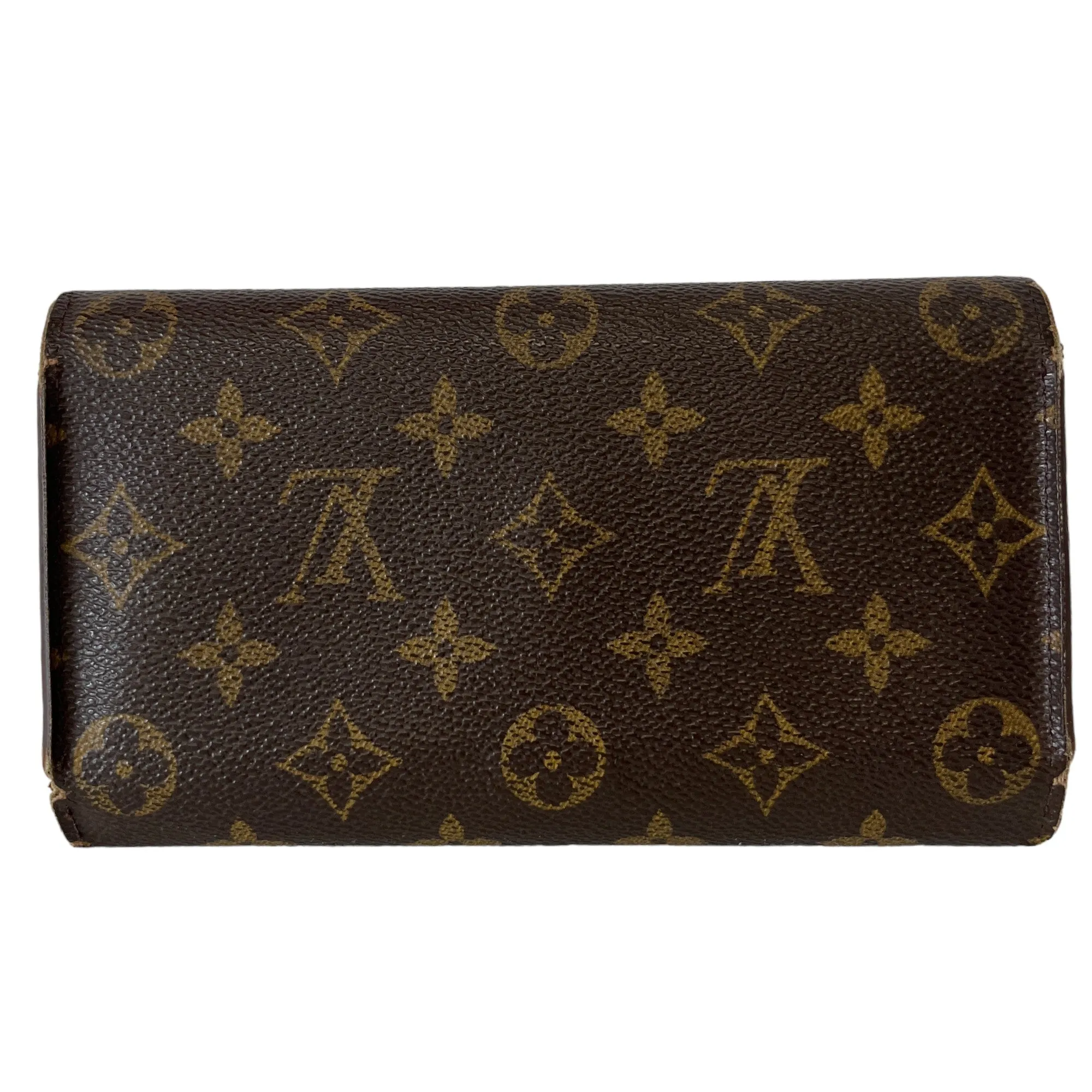 Women's Vintage Monogram Long Wallet Brown