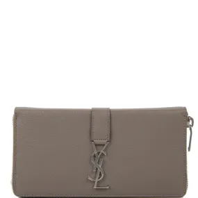 Y-Line Zip Long Wallet, Warm Taupe(S)