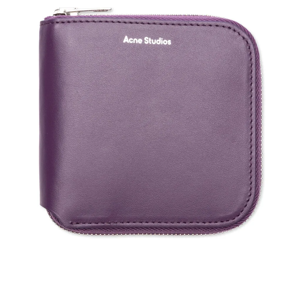 Zipped Wallet - Violet Purple